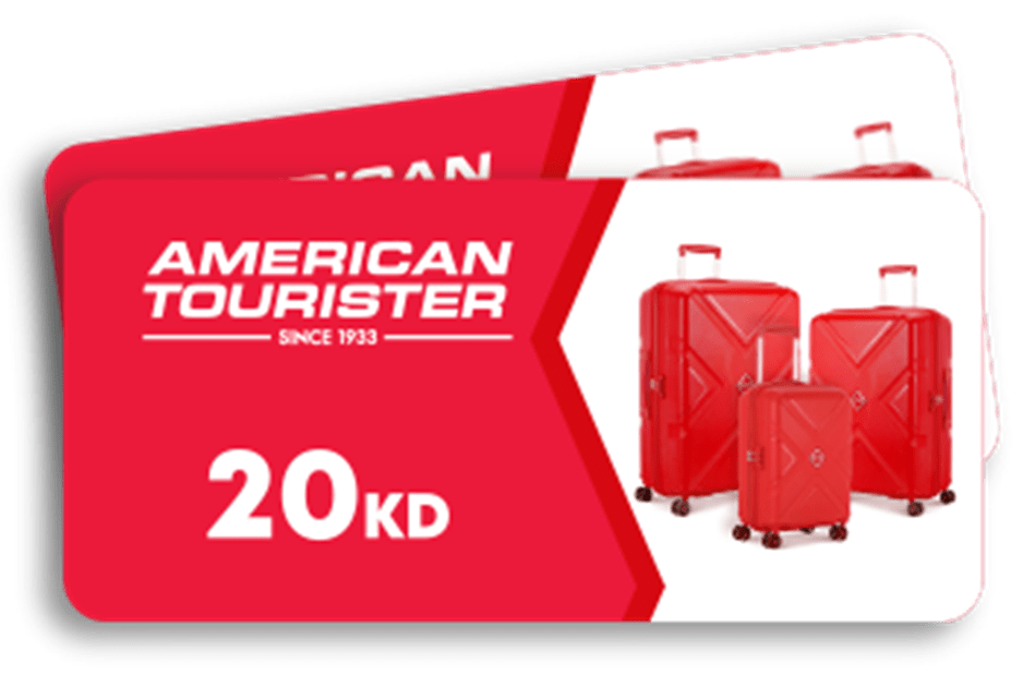 20KDVoucherfromAmericanTourister Vinco Kuwait