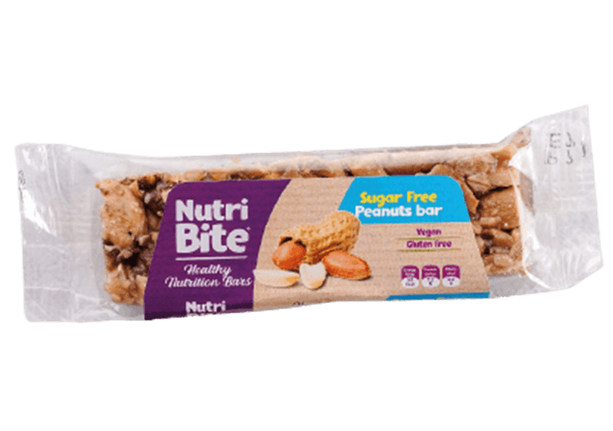 Nutri Bar Peanut Bar Sugar Free 40G (4+4 FREE) Vinco Kuwait